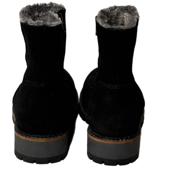 Bos. & Co. Calib Black Suede Boots with Faux Fur lining Size 40 US 9 - 9.5 - Picture 7 of 16